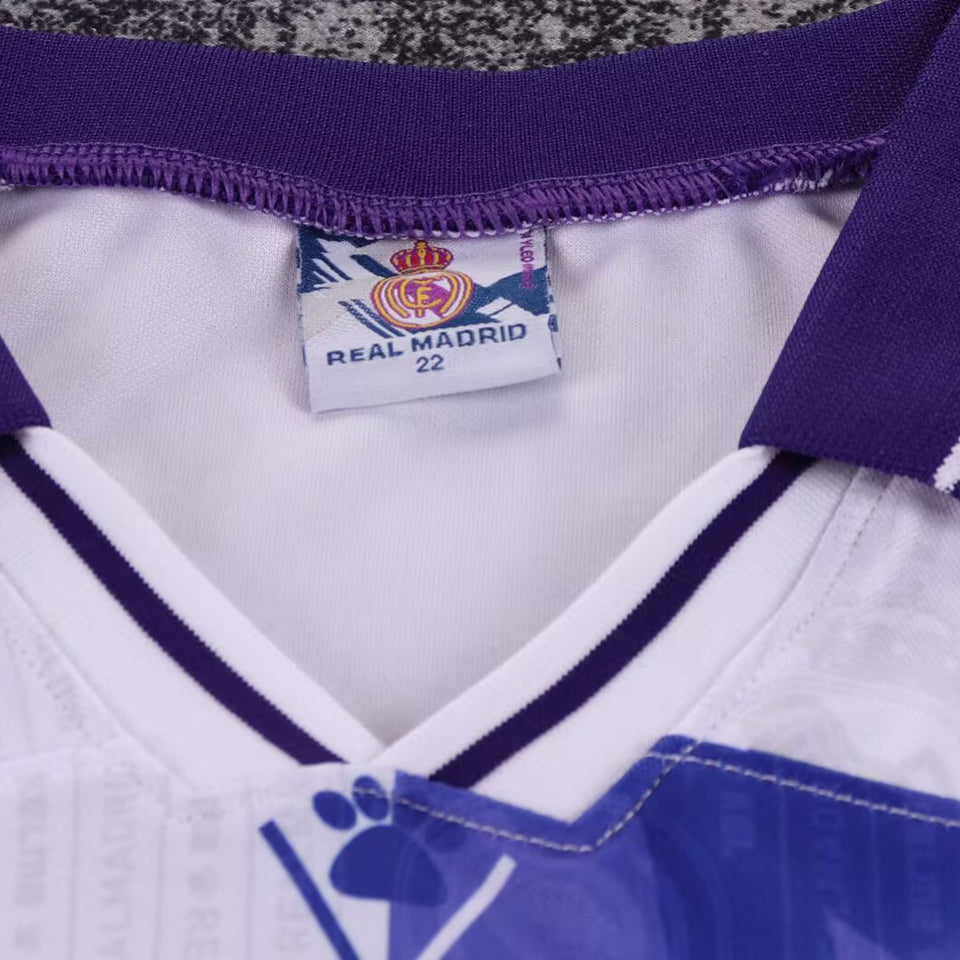 jersey 1966/97 real madrid local manga corta niño retro