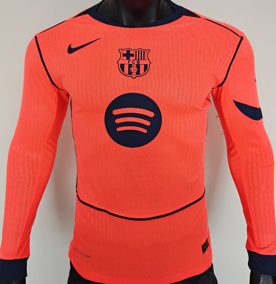 jersey 2025/26 barcelona tercero manga larga versión jugador