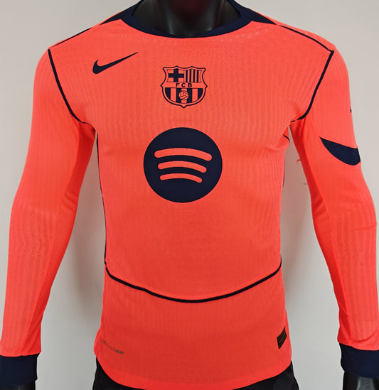 Jersey 2025/26 Barcelona Tercero Manga larga Versión Jugador