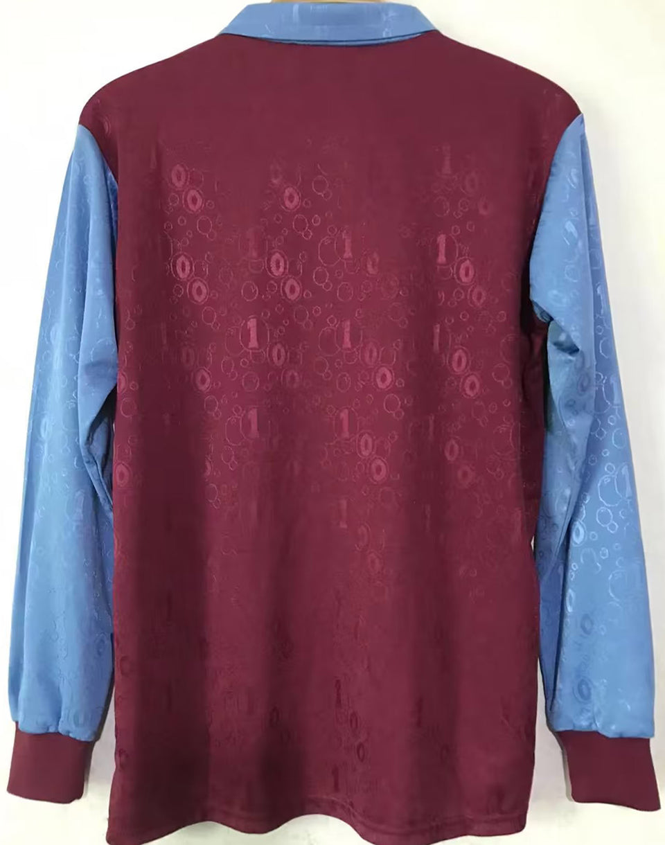 jersey 1995/97 west ham local manga larga versión fan retro