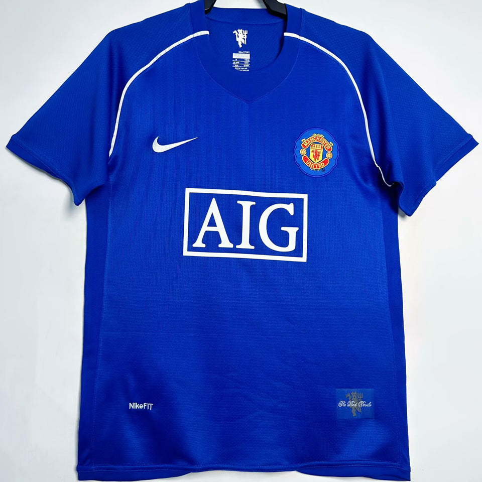 jersey 2007/08 manchester united portero manga corta versión fan retro