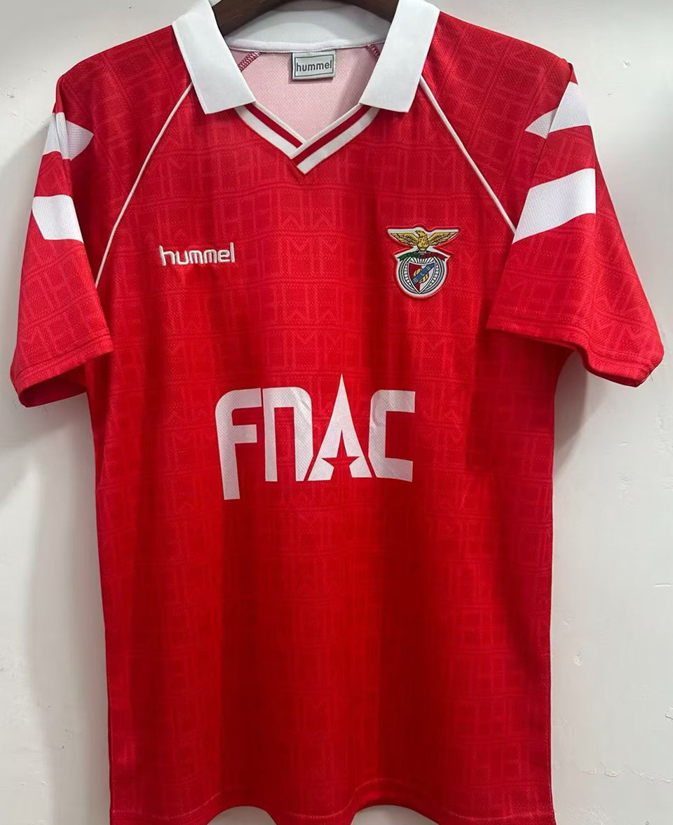 jersey 1990 benfica local manga corta versión fan retro