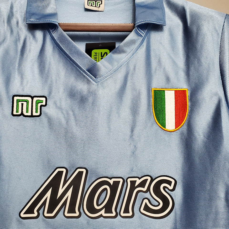 jersey 1990/91 napoli local manga corta versión fan retro