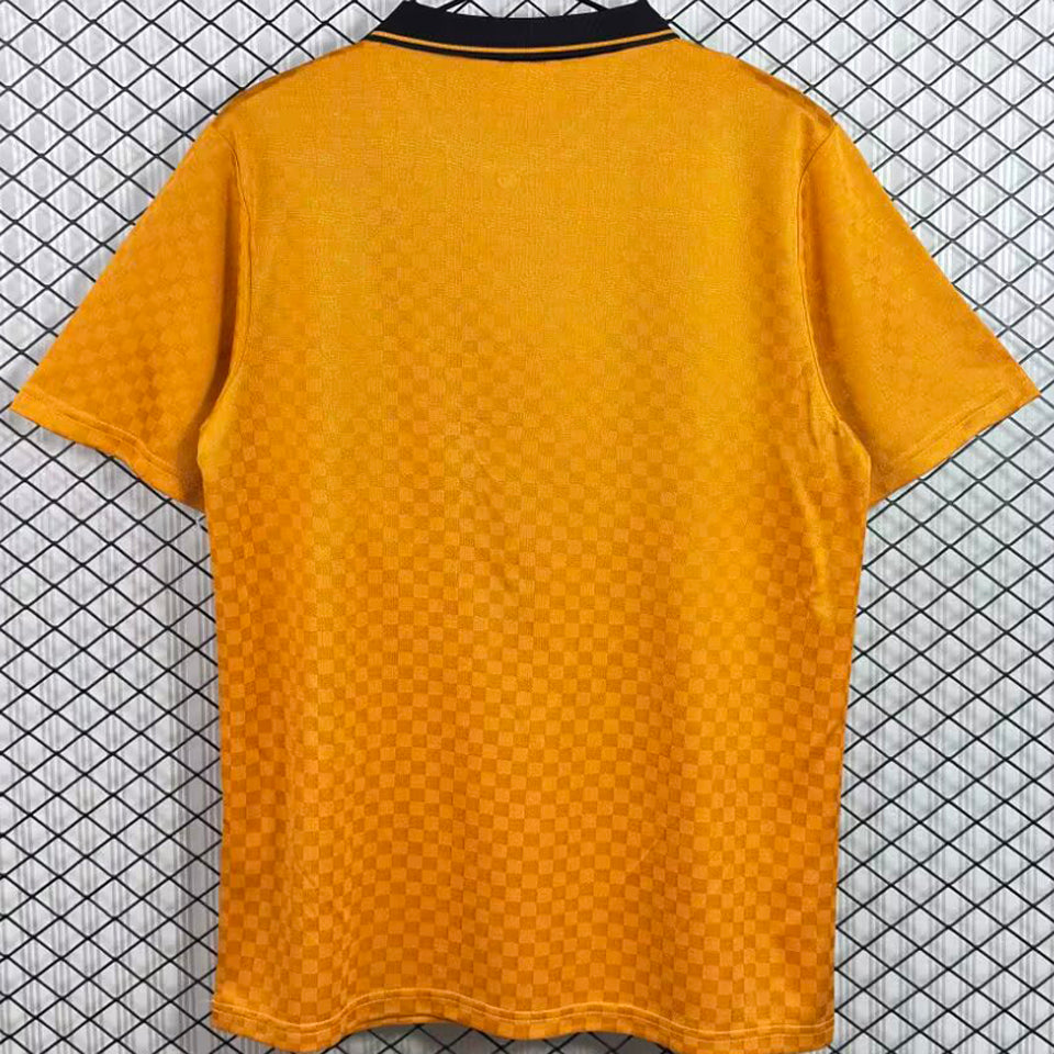 jersey 1990/1991 wolves local manga corta versión fan retro