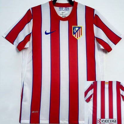 Jersey 2011/2012 Atletico de Madrid Local Manga corta Versión Fan Retro