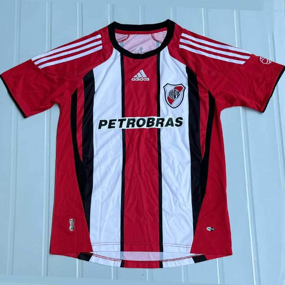 jersey 2007/2008 river plate visitante manga corta versión fan retro
