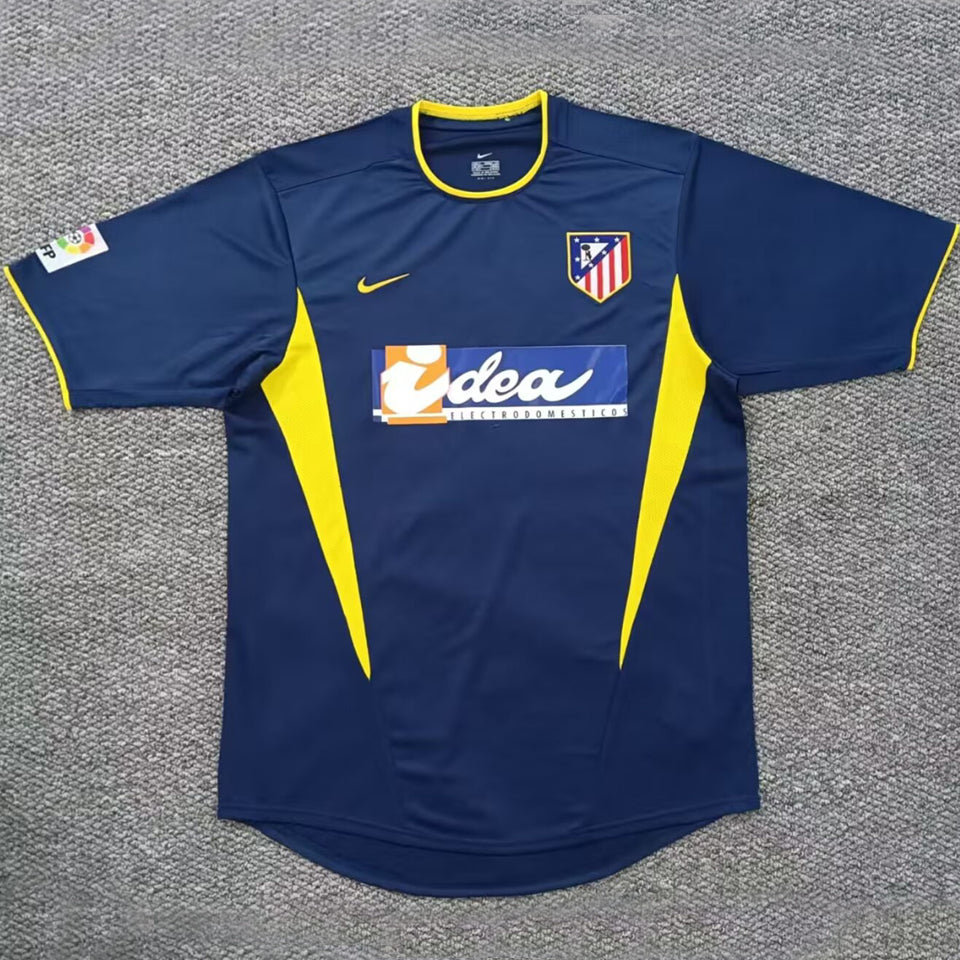 jersey 2002/2003 atletico de madrid visitante manga corta versión fan retro