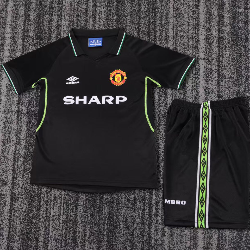 jersey 1998/1999 manchester united visitante manga corta niño retro