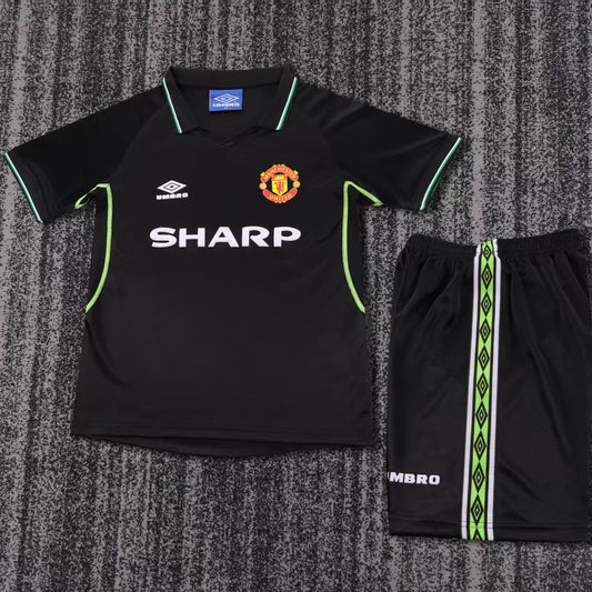 Jersey 1998/1999 Manchester United Visitante Manga corta Niño Retro