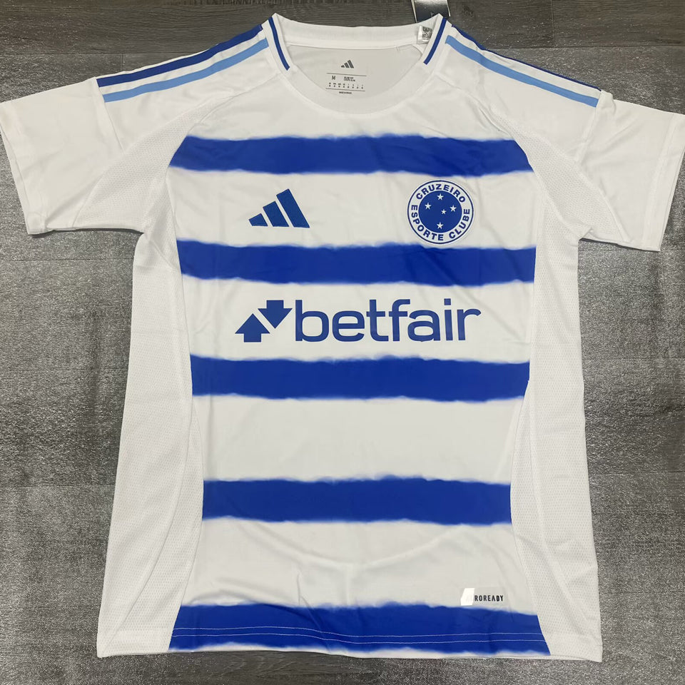 jersey 2025/26 cruzeiro visitante manga corta versión fan