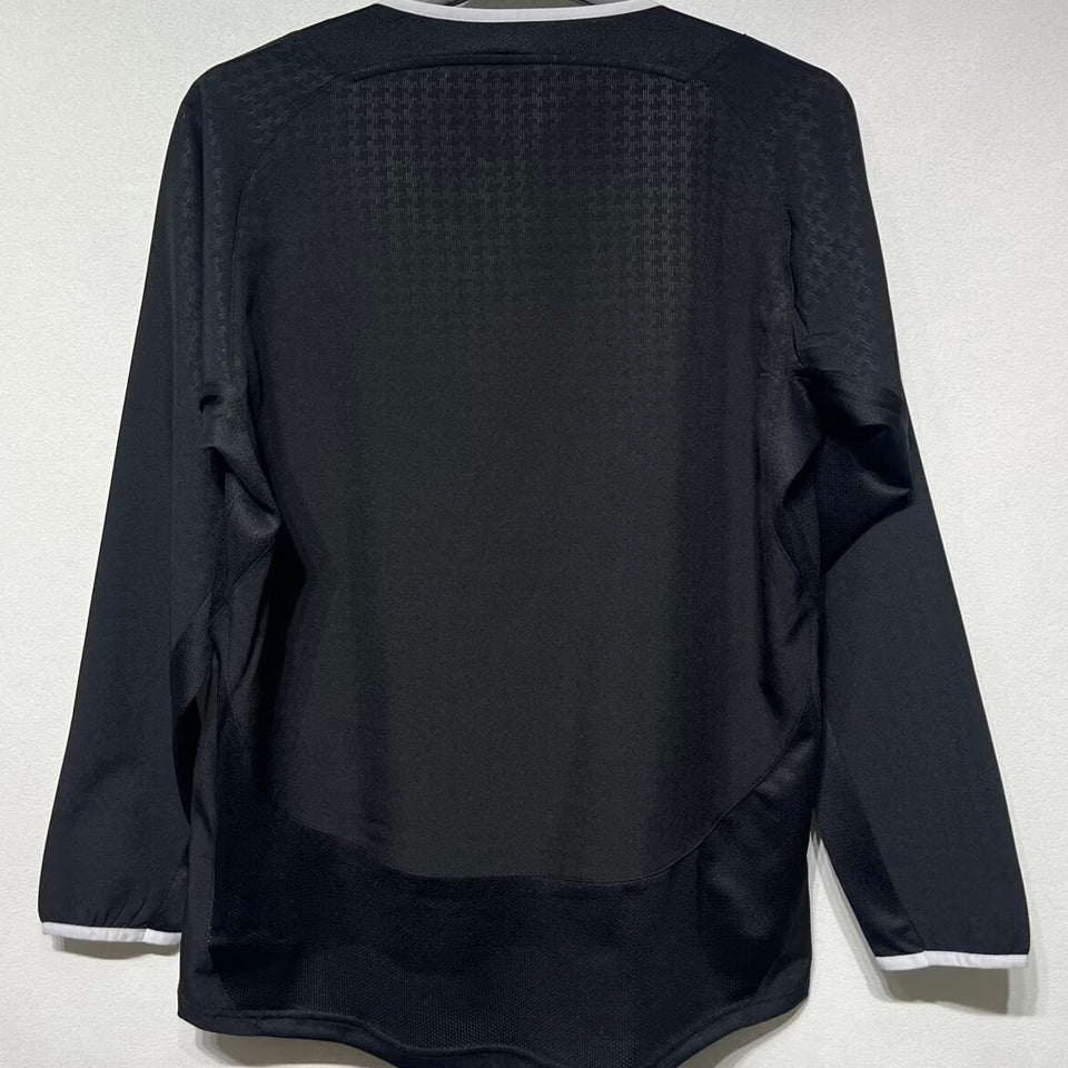 jersey 2003/2004 manchester united visitante manga larga versión fan retro