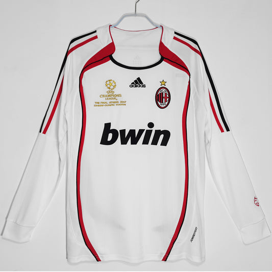 Jersey 2006/07 AC Milan Visitante Manga larga Versión Fan Retro
