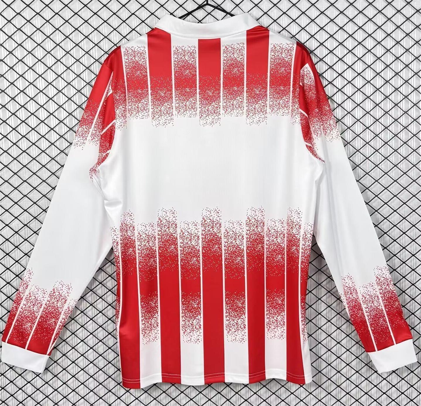 jersey 1991/1992 as cannes local manga larga versión fan retro