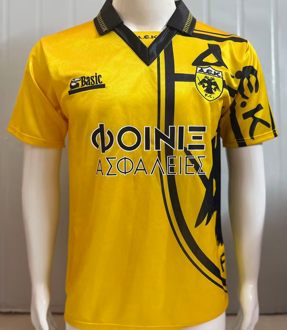 jersey 1994/1995 aek local manga corta versión fan retro