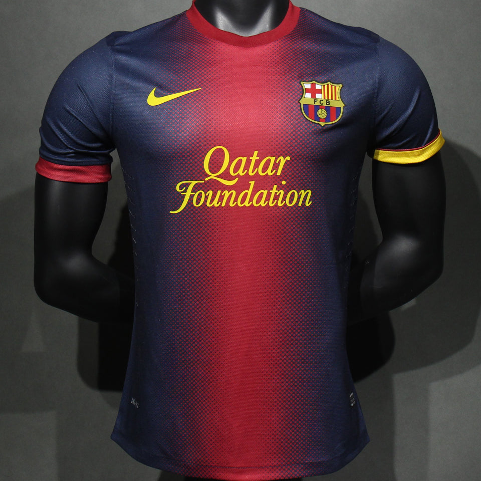 jersey 2012/13 barcelona local manga corta versión jugador retro