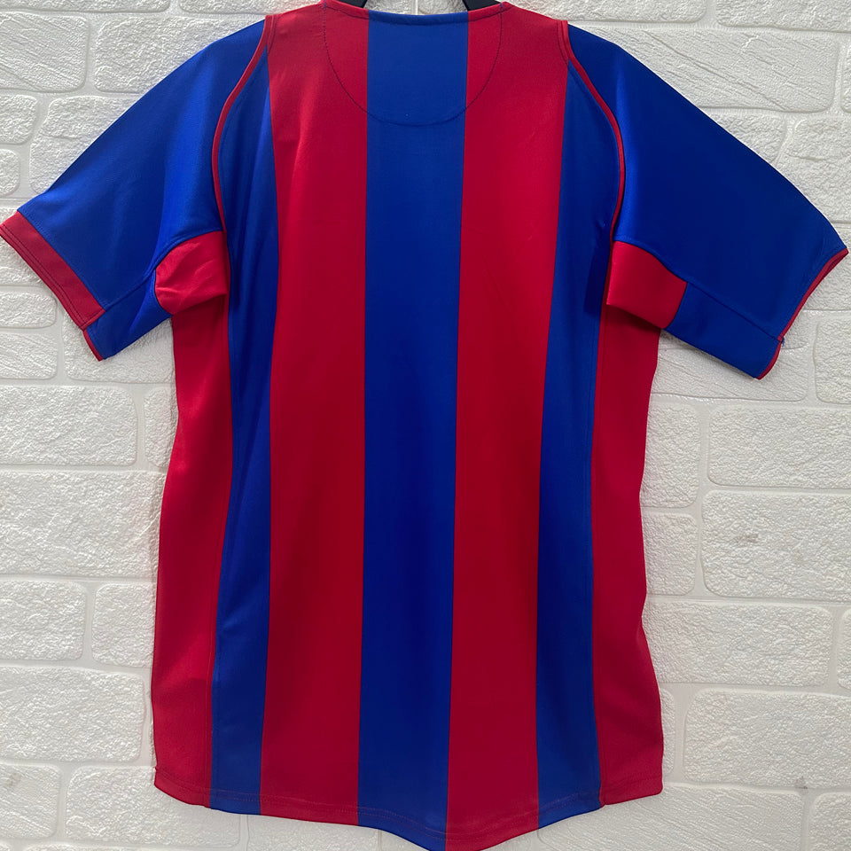 Jersey 2004/05 Barcelona Local Manga corta Versión Fan Retro