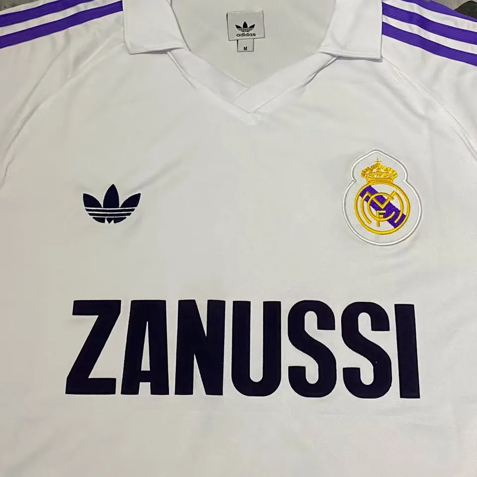 Jersey 1984/85 Real Madrid Local Manga corta Versión Fan Retro