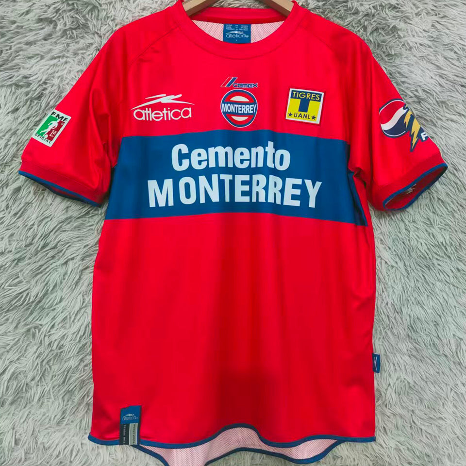 jersey 2002/2003 tigres uanl visitante manga corta versión fan retro