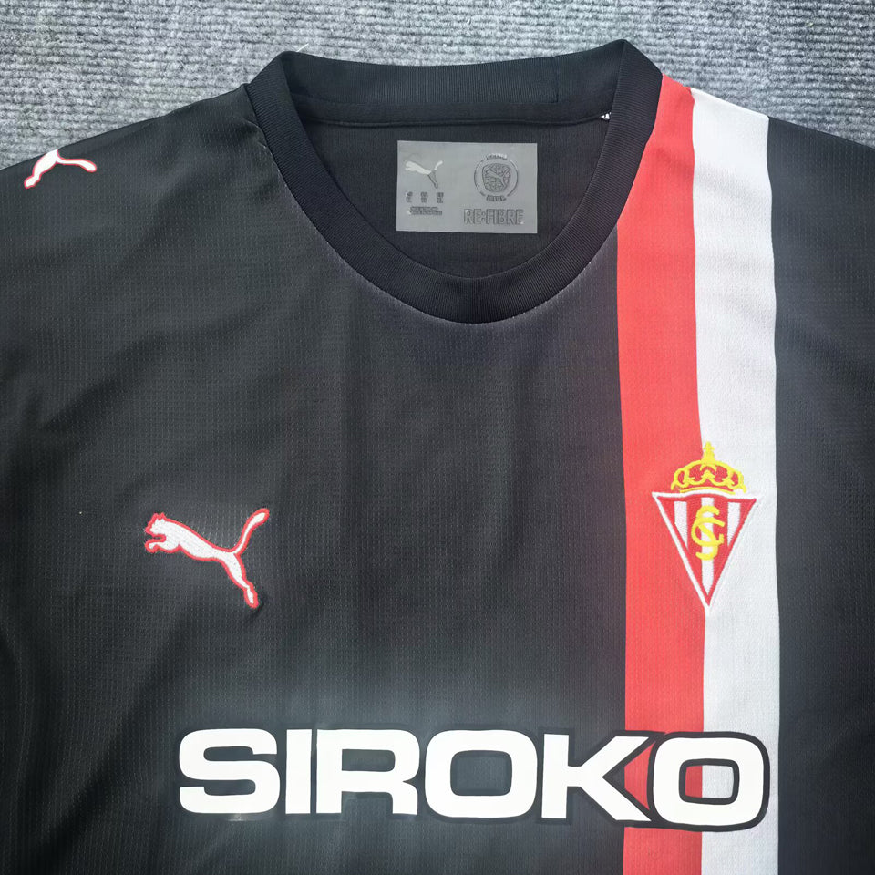 Jersey 2025/26 Gijon Local Manga corta Versión Fan