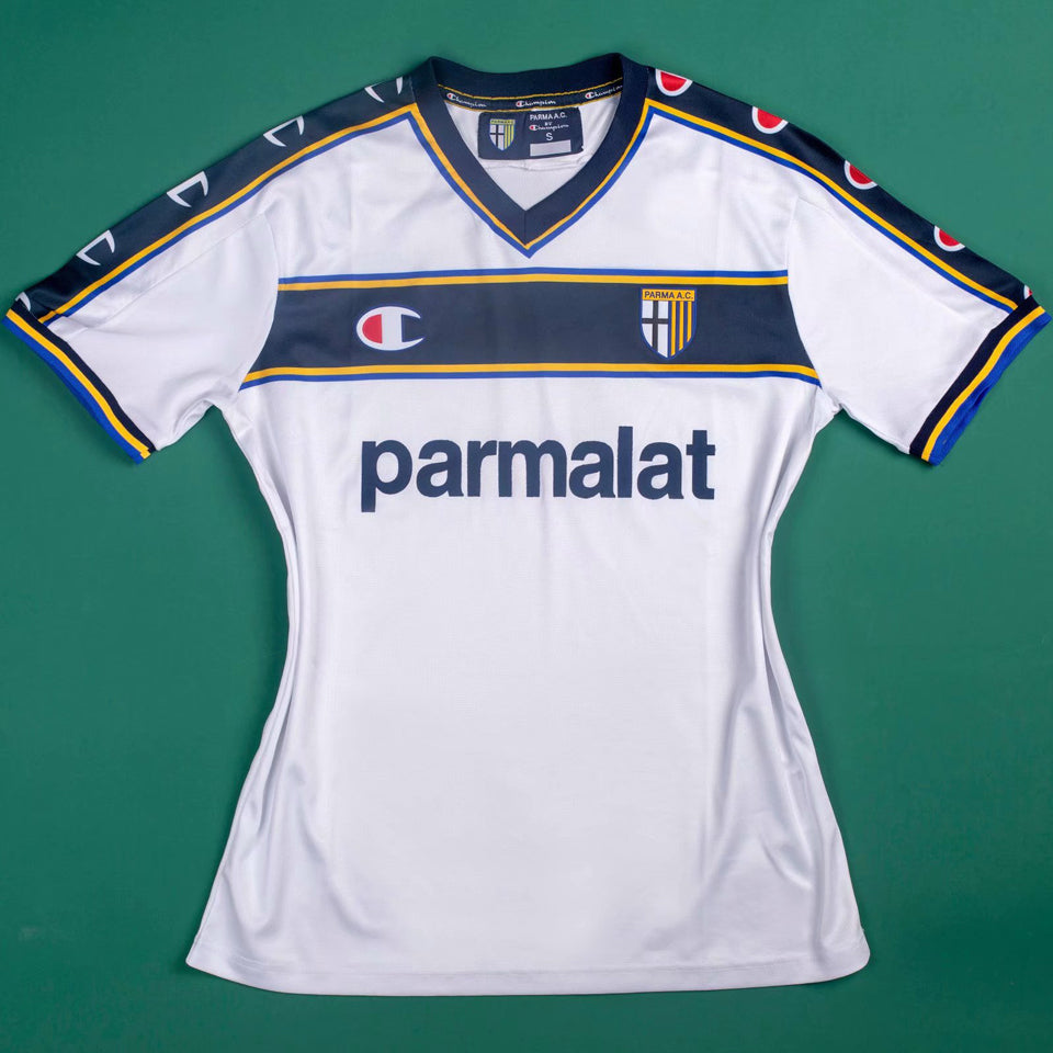 Jersey 2002/03 Parma Visitante Manga corta Versión Fan Retro