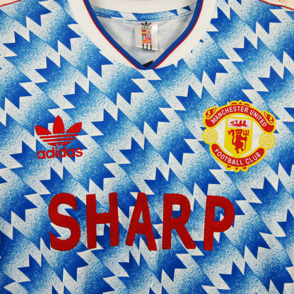 Jersey 1990/92 Manchester United Visitante Manga corta Versión Fan Retro
