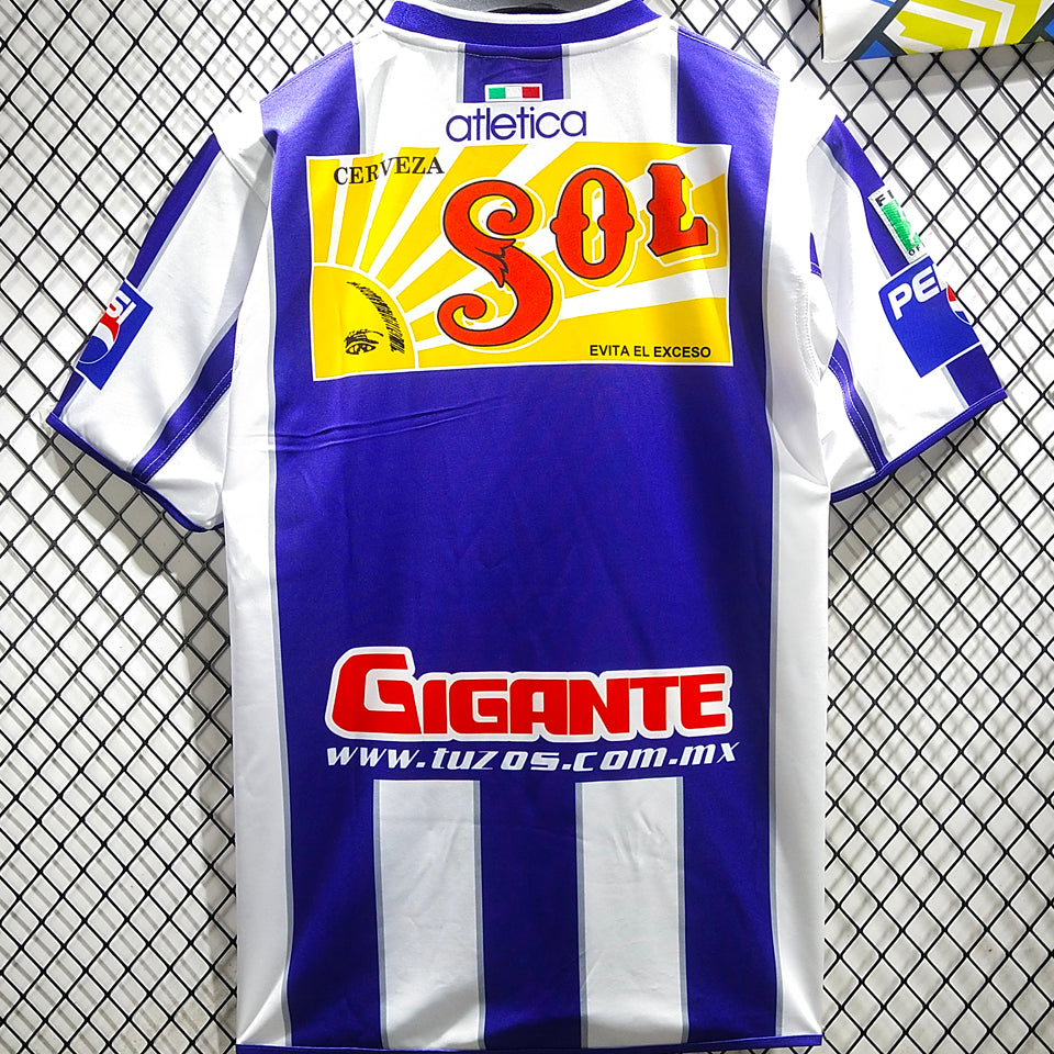 jersey 2001/2002 pachuca local manga corta versión fan retro