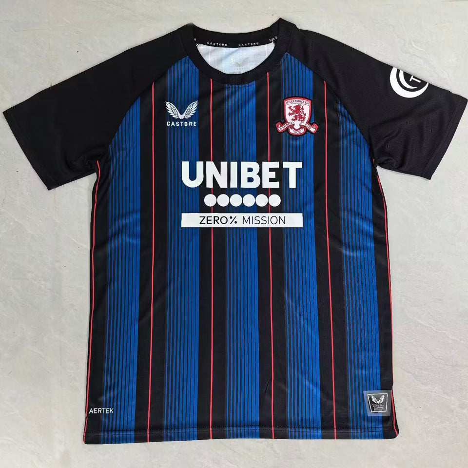 Jersey 2025/26 Middlesbrough Visitante Manga corta Versión Fan