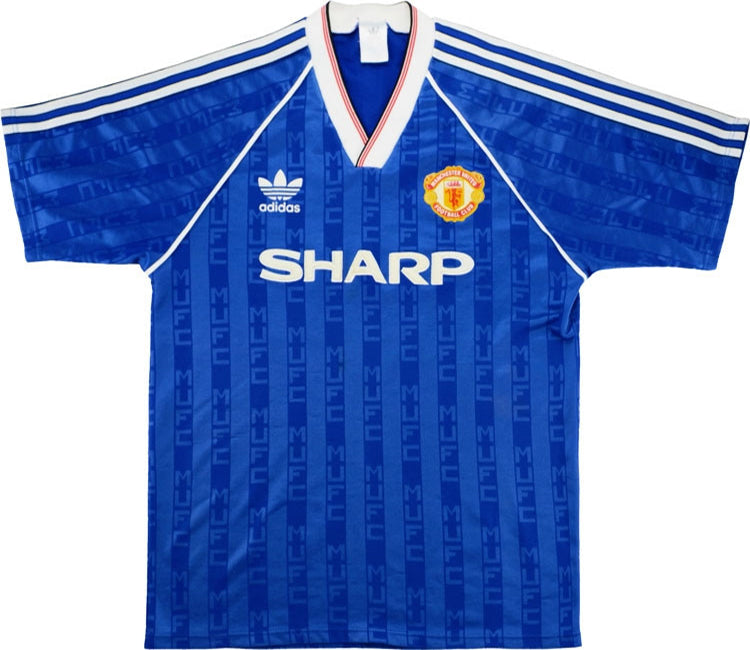 Jersey 1988 Manchester United Visitante Manga corta Versión Fan Retro