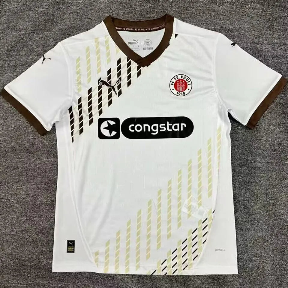 Jersey 2024/25 ST Pauli Visitante Manga corta Versión Fan