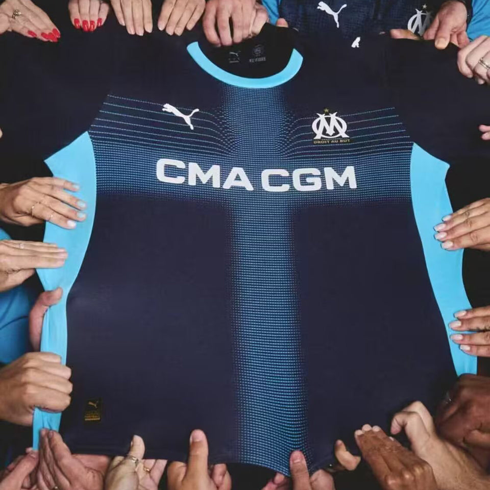 Jersey 2025/26 Marsella Visitante Manga corta Versión Fan
