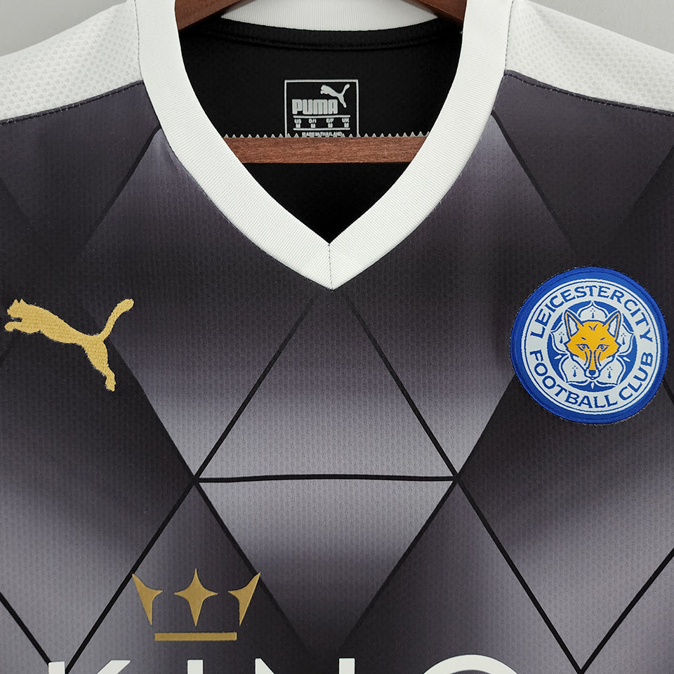 jersey 2015/16 leicester city visitante manga corta versión fan retro