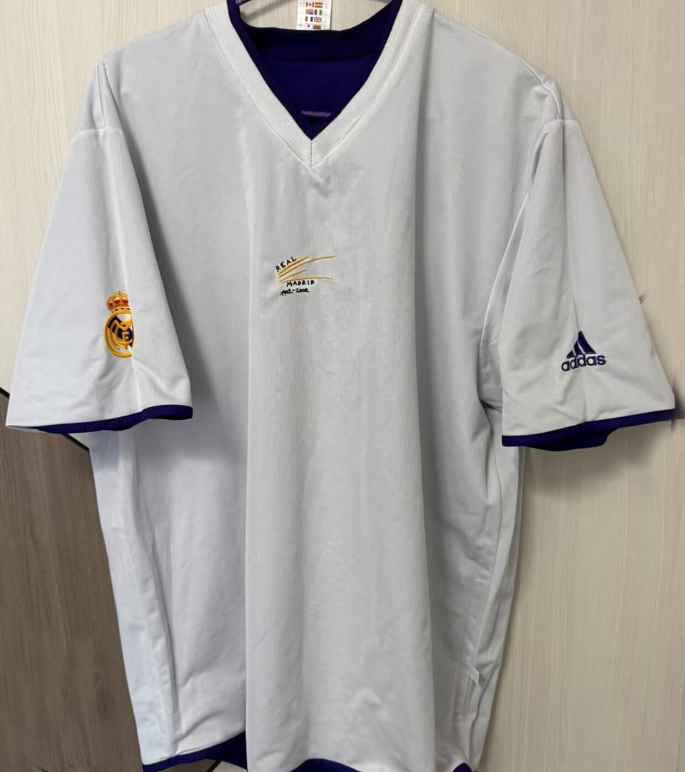 jersey 2002/2003 real madrid tercero manga corta versión fan retro