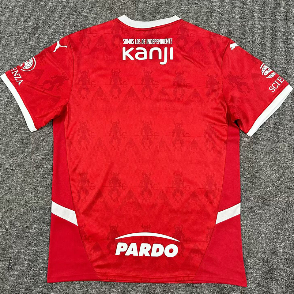 jersey 2025/26 club atlético independiente local manga corta versión fan