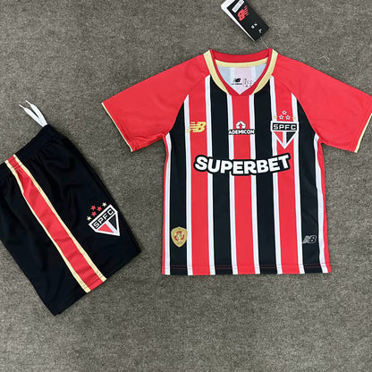 Jersey 2025/26 Sao Paulo Visitante Manga corta Niño