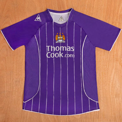 Jersey 2007/08 Manchester City Visitante Manga corta Versión Fan Retro