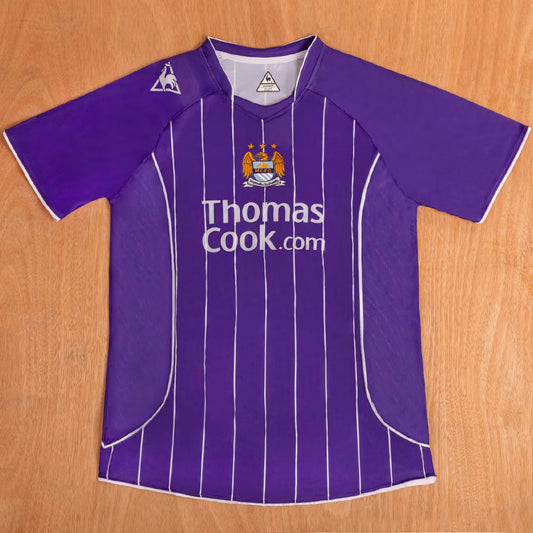 Jersey 2007/08 Manchester City Visitante Manga corta Versión Fan Retro
