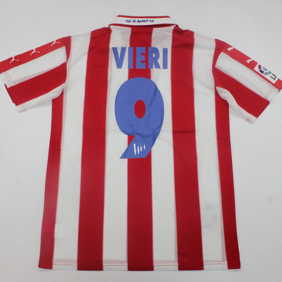 jersey 1997/98 atletico de madrid local manga corta versión fan retro