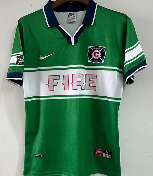 Jersey 1998 Chicago Fire Visitante Manga corta Versión Fan Retro