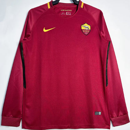 Jersey 2017/18 Roma Local Manga larga Versión Fan Retro