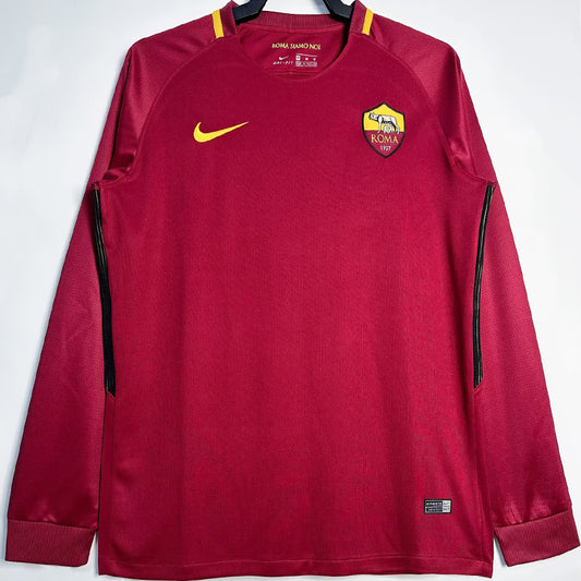 Jersey 2017/18 Roma Local Manga larga Versión Fan Retro