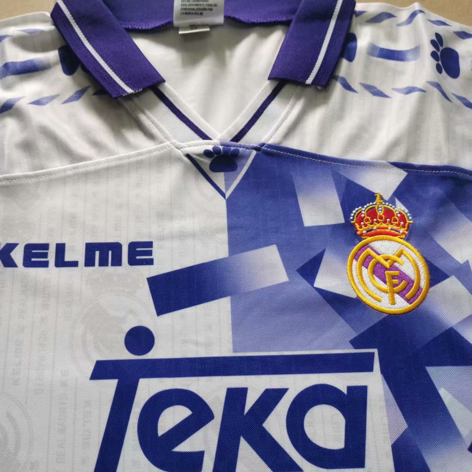 jersey 1996/97 real madrid tercero manga corta versión fan retro