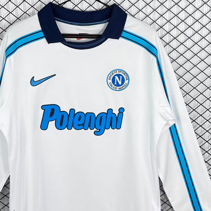 Jersey 1998/1999 Napoli Visitante Manga larga Versión Fan Retro