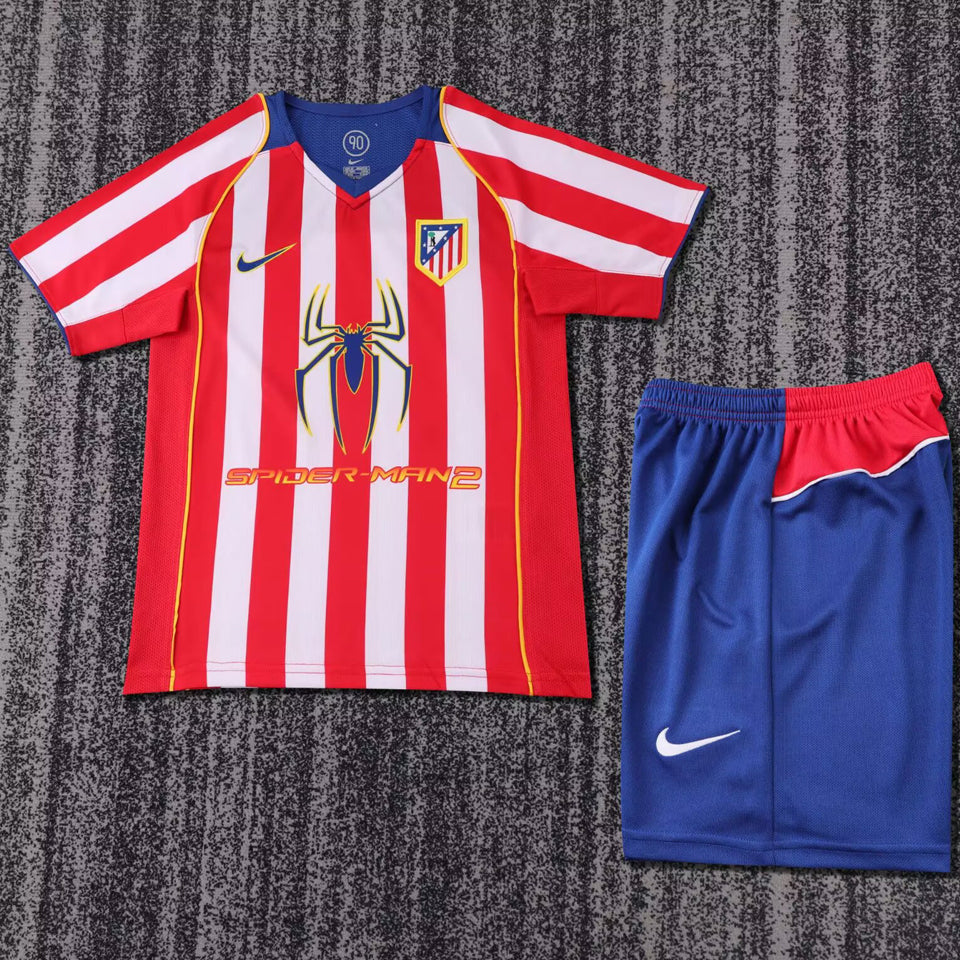 Jersey 2004/05 Atletico de Madrid Local Manga corta Niño Retro