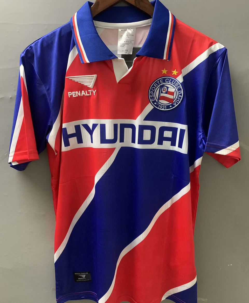 jersey 1998 bahia visitante manga corta versión fan retro