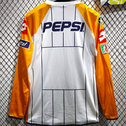 Jersey 2004 Pumas UNAM Local Manga larga Versión Fan Retro