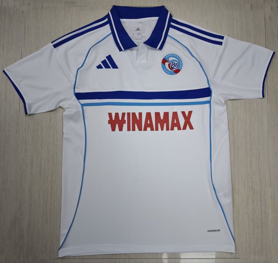 jersey 2025/26 strasbourg visitante manga corta versión fan