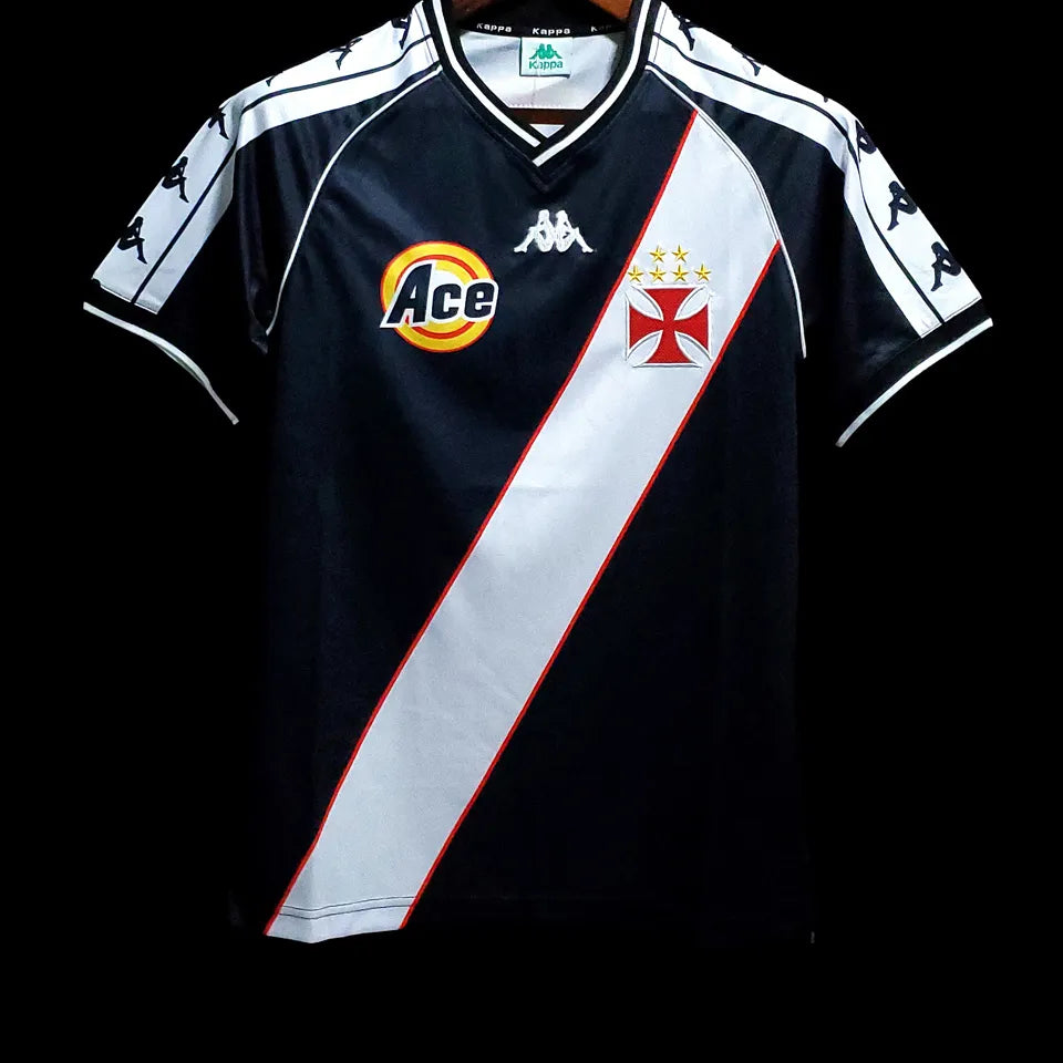 Jersey 2000 Vasco Visitante Manga corta Versión Fan Retro