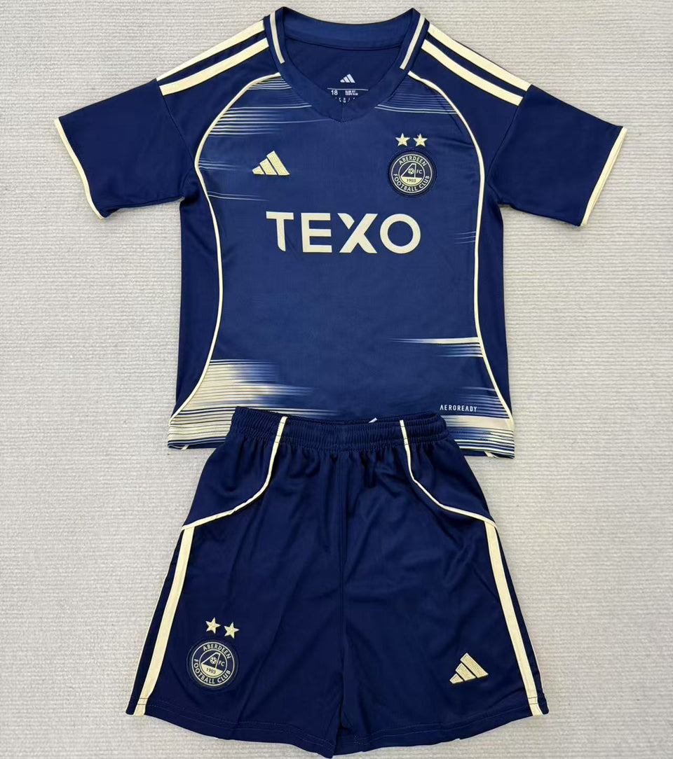 Jersey 2025/26 Aberdeen Visitante Manga corta Niño