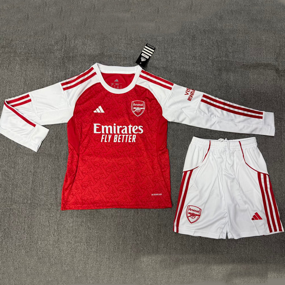 jersey 2025/26 arsenal local manga larga niño