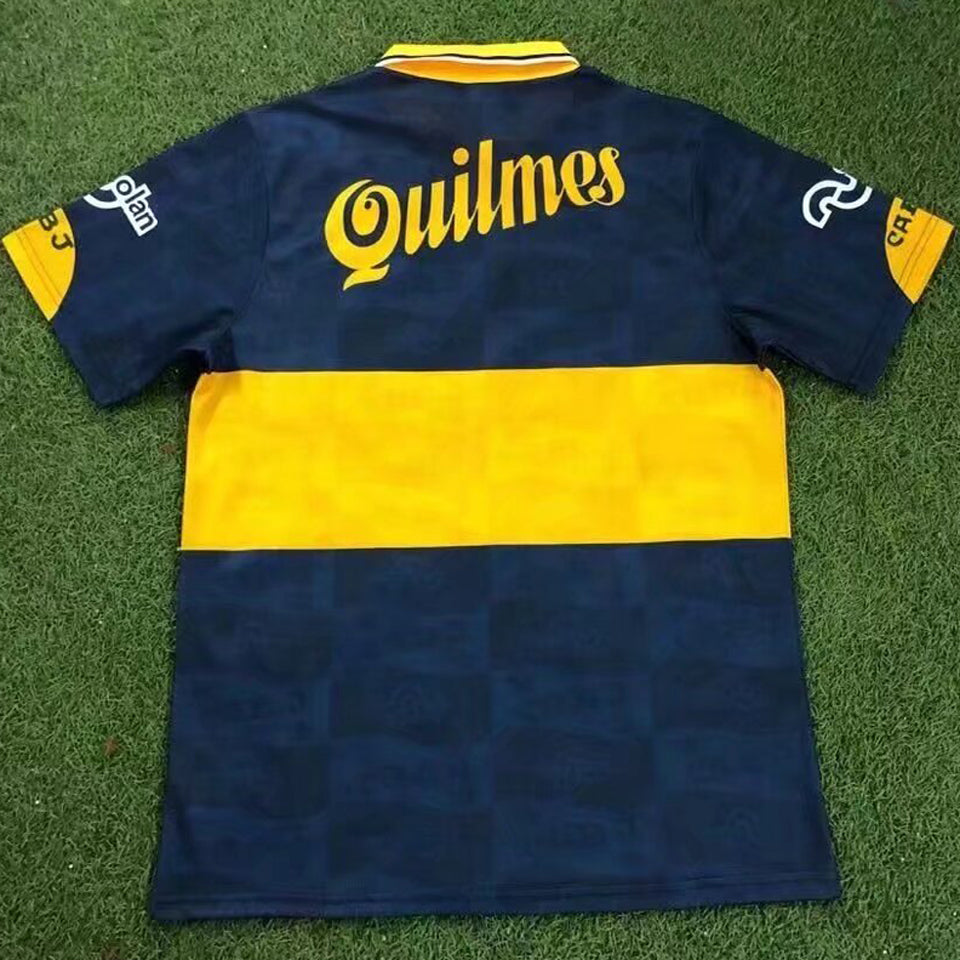 jersey 1995/96 boca local manga corta versión fan retro